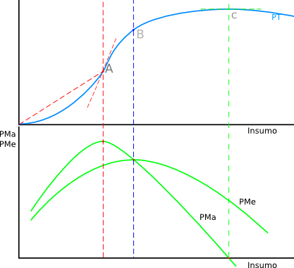 analisis grafico relacion entre,producto total,  medio y marginal