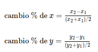 formula 2 de la elasticidad arco