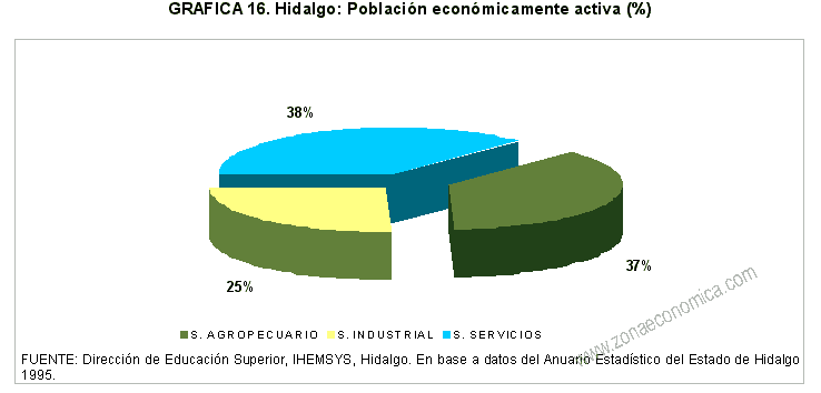 poblacion economicamente activa en hidalgo