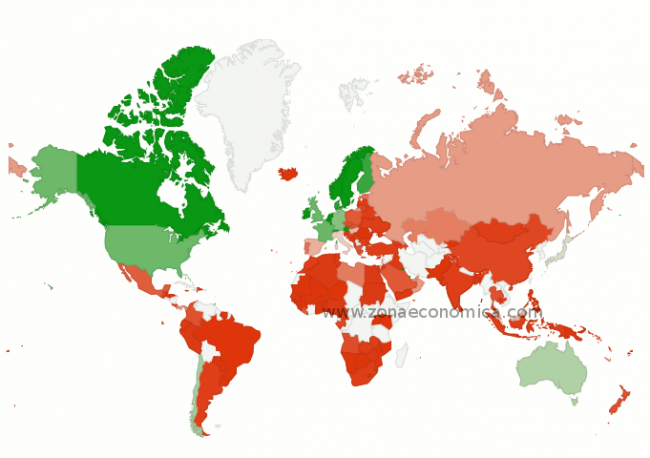 mapa de la inversión extranjera